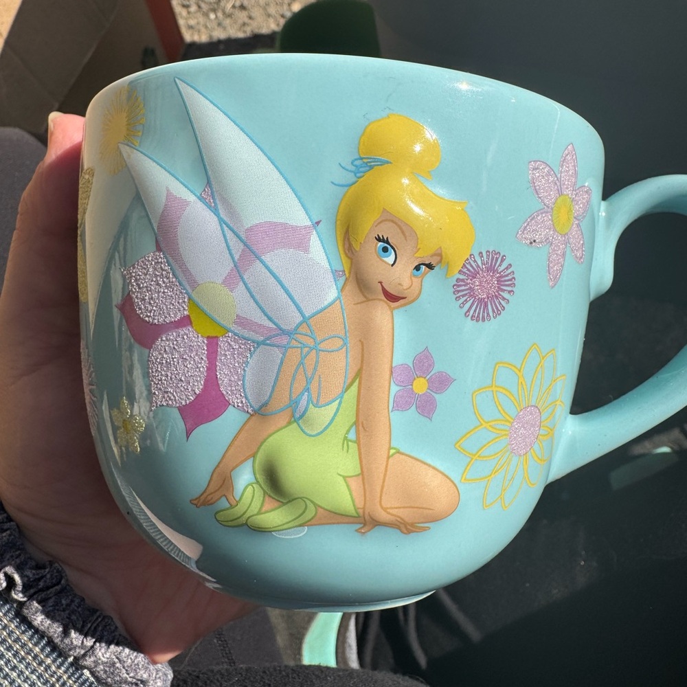 Tinker Bell Mug with Floral Design